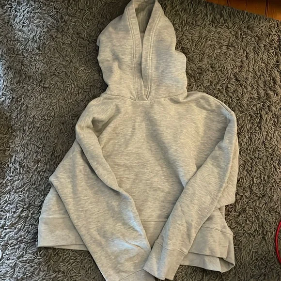 Grey cropped Zara hoodie - Picture 1 of 1